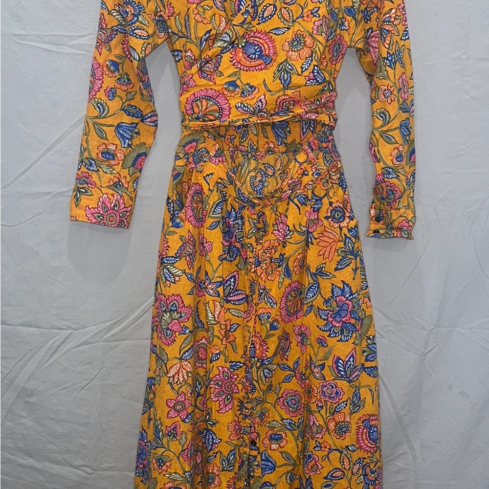 House of Harlow 1960 Floral Orange Dress